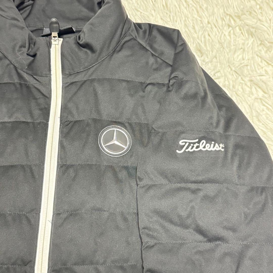 【タイトリスト】美品 中綿ジャケット ベンツ ブラック Mサイズ メンズ