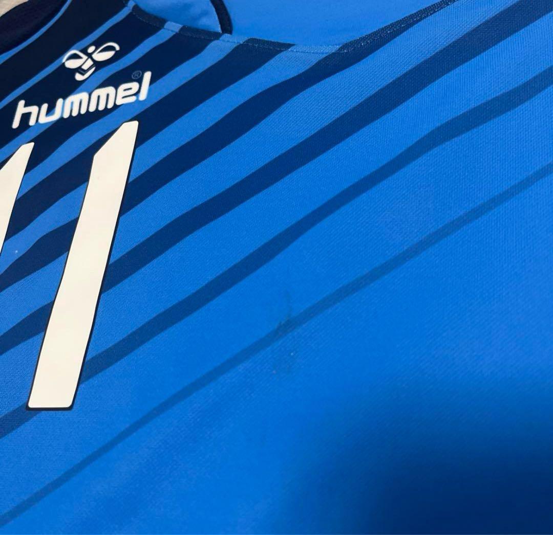 ヒュンメル 三浦知良 カズ 横浜FC 2014 ユニフォーム 半袖 ゲームシャツ