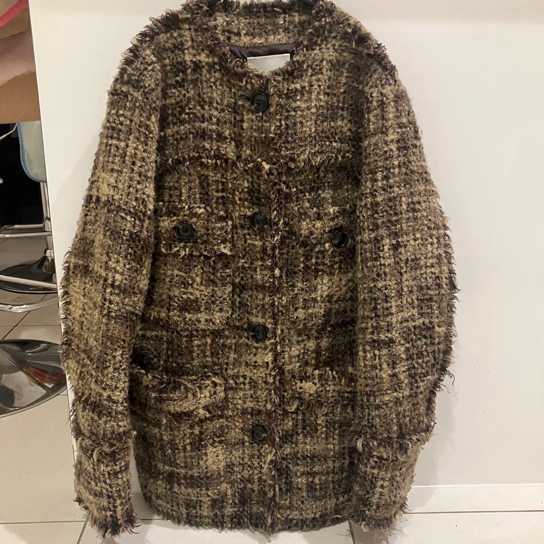 CLANE NO COLOR TWEED JACKET クラネ