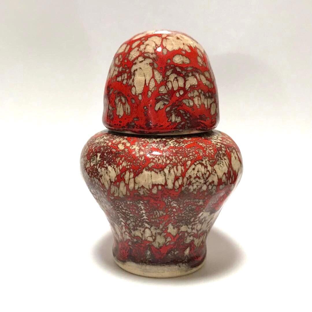 はる　　　　　　　　　　　　　　焼き物 香合 壺 みのやま 箕面焼 箕山