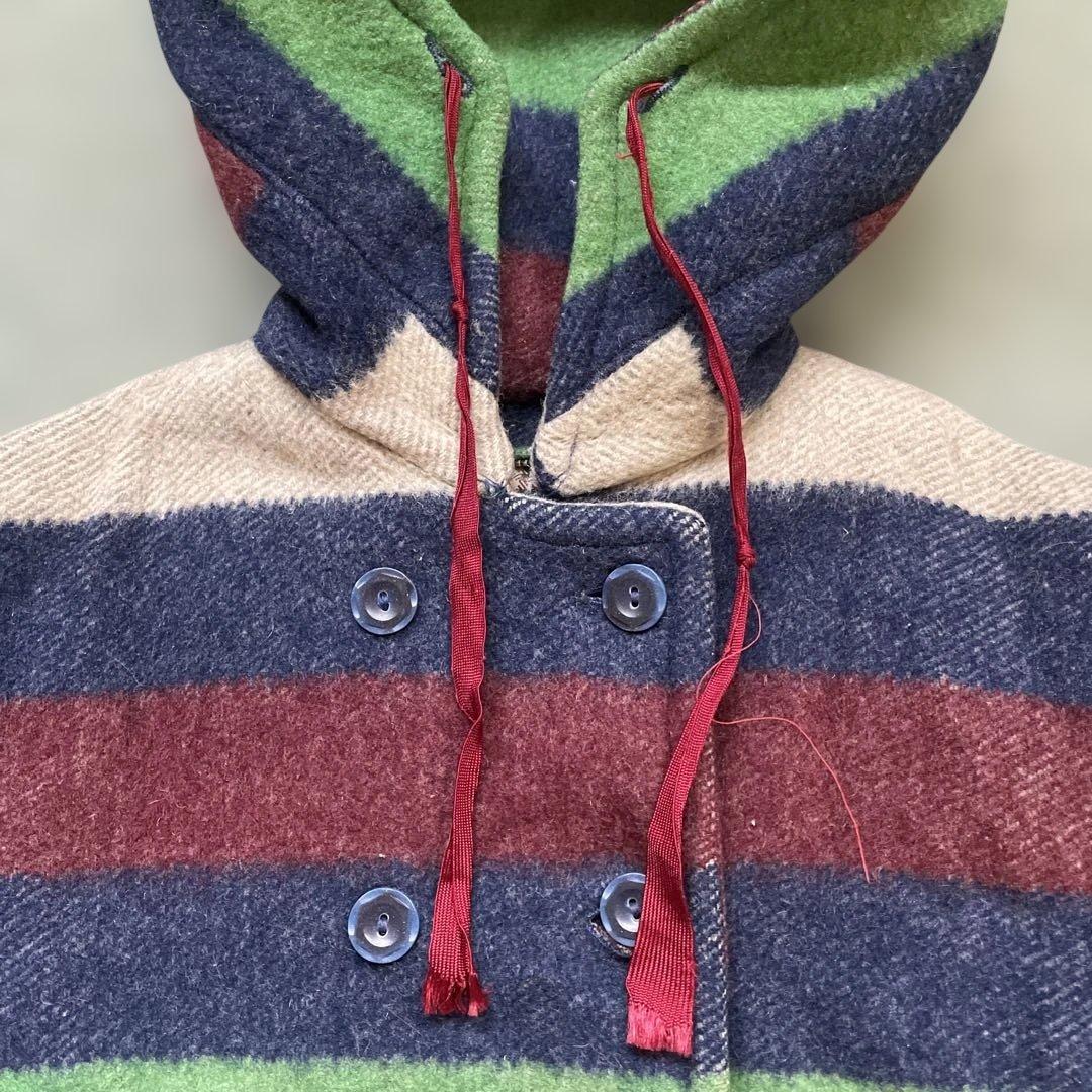 vintage マルチボーダー　コート