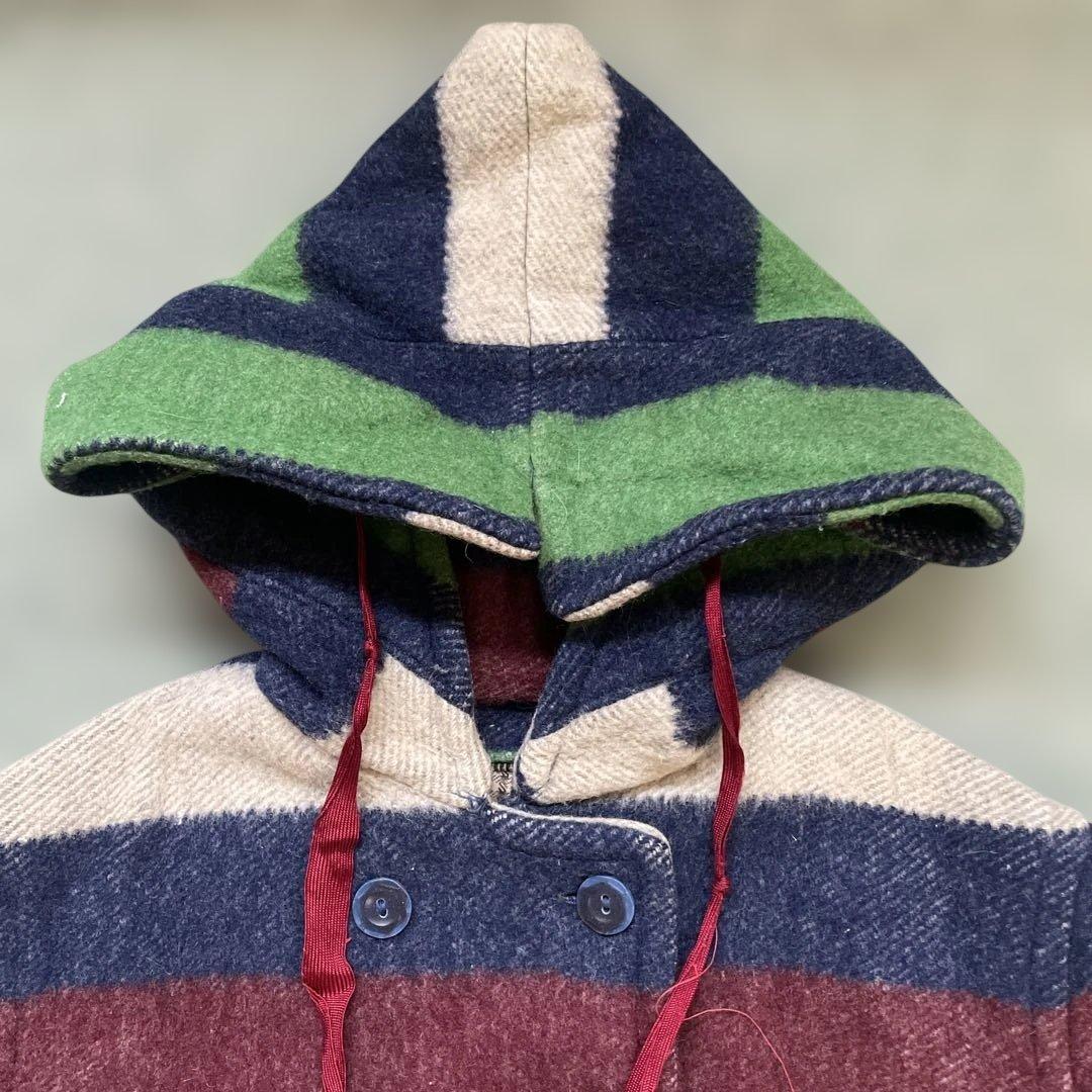 vintage マルチボーダー　コート