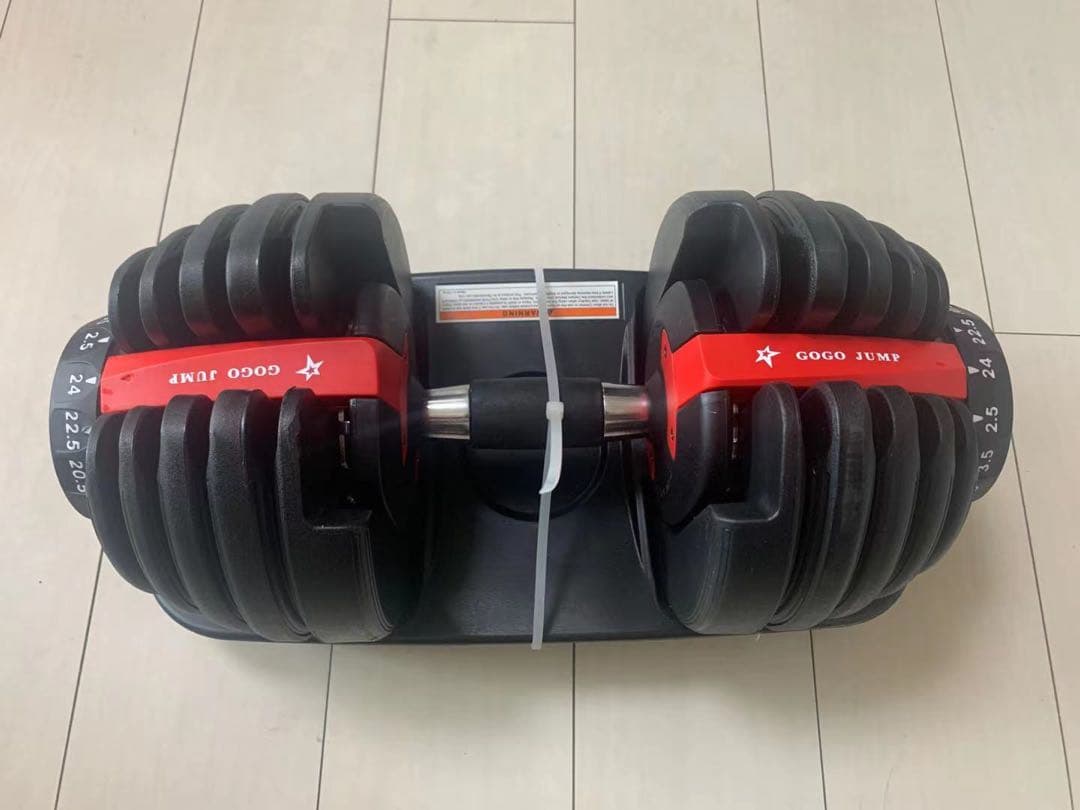 GOOGJUMP トレーニングベンチ & 可変式ダンベル 2.4kg 2個セット