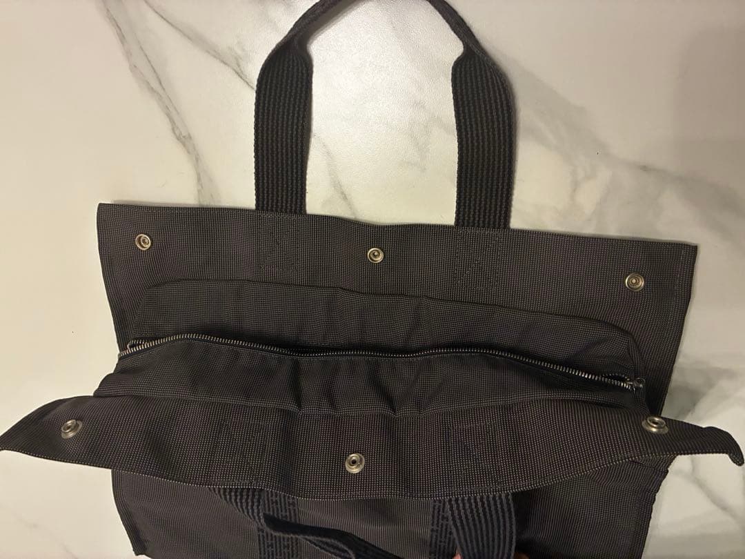 【南京錠付き】美品　エルメス　トートバック　キャンバス