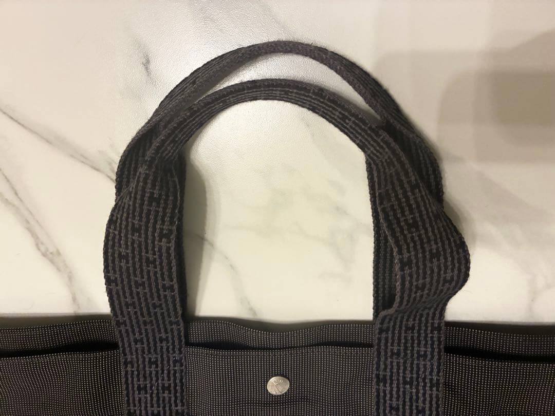 【南京錠付き】美品　エルメス　トートバック　キャンバス