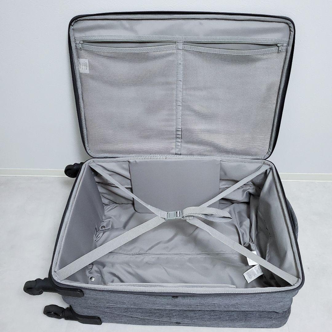 【廃盤品✨️希少】無印良品 半分の厚みで収納できるソフトキャリーケース 63L