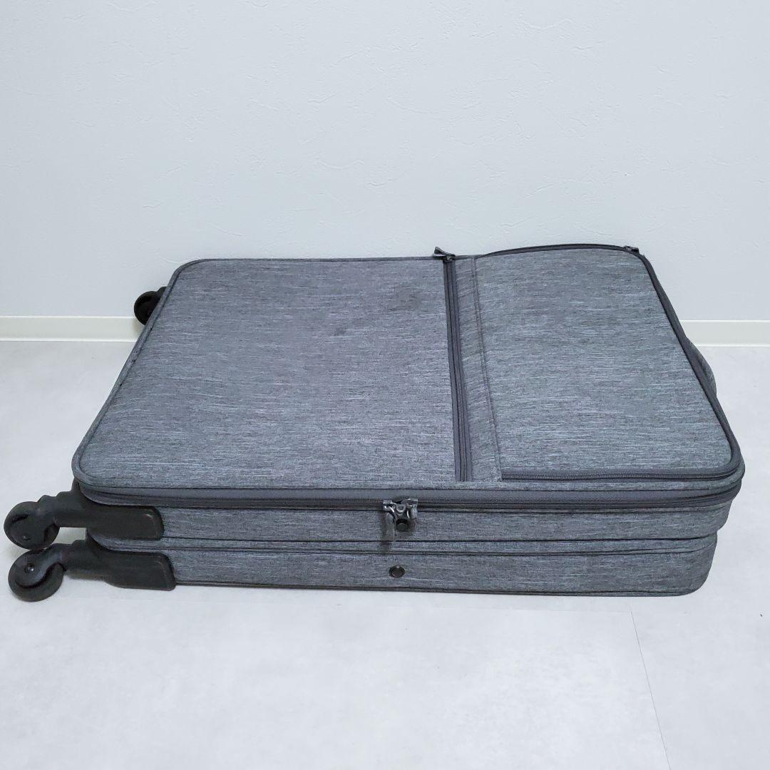 【廃盤品✨️希少】無印良品 半分の厚みで収納できるソフトキャリーケース 63L