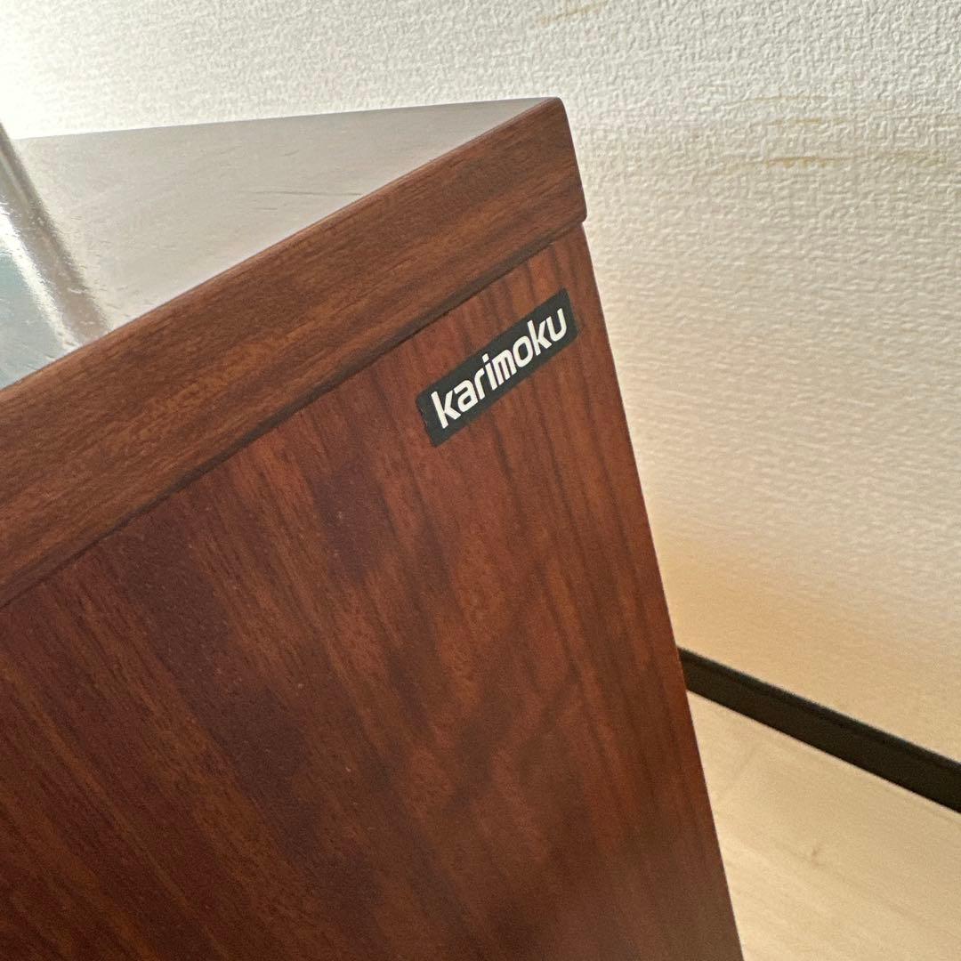 カリモク コロニアル チェスト 4段6杯 電話台 TEL台 FAX台 i1※