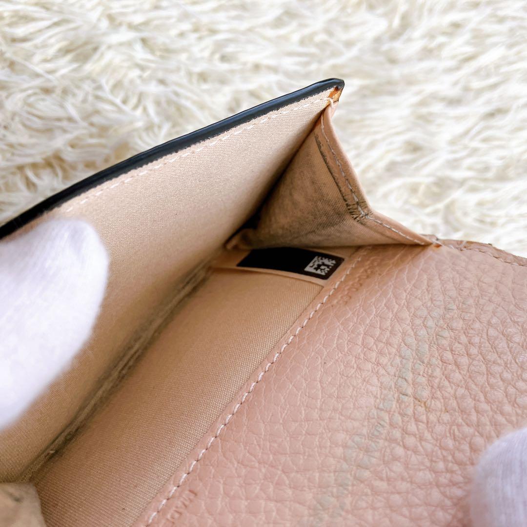 付属品完備✨クロエ 三つ折り財布 アルファベットレザー スモール トリフォールド