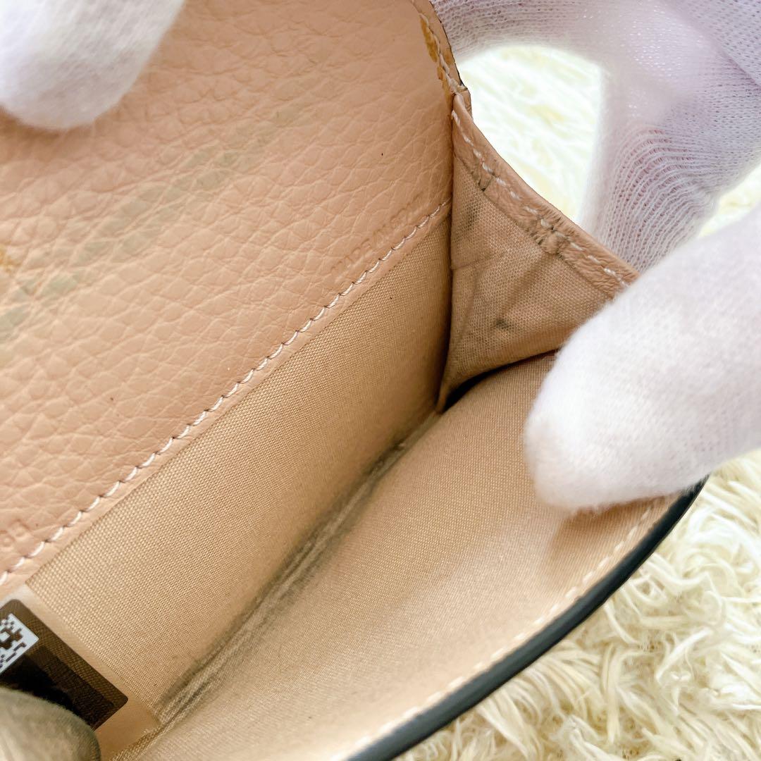 付属品完備✨クロエ 三つ折り財布 アルファベットレザー スモール トリフォールド