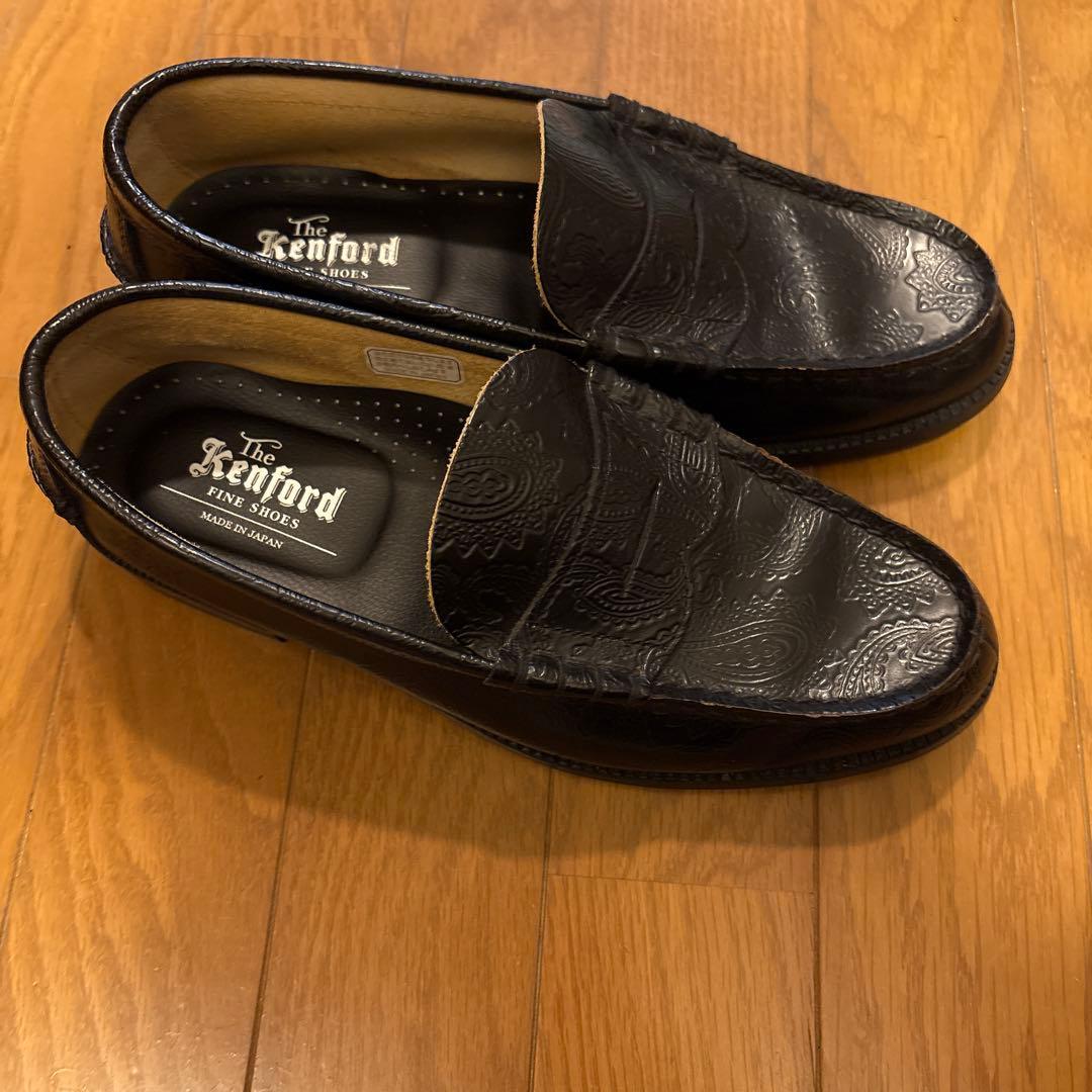 ケンフォード　全面ペイズリー　ローファー