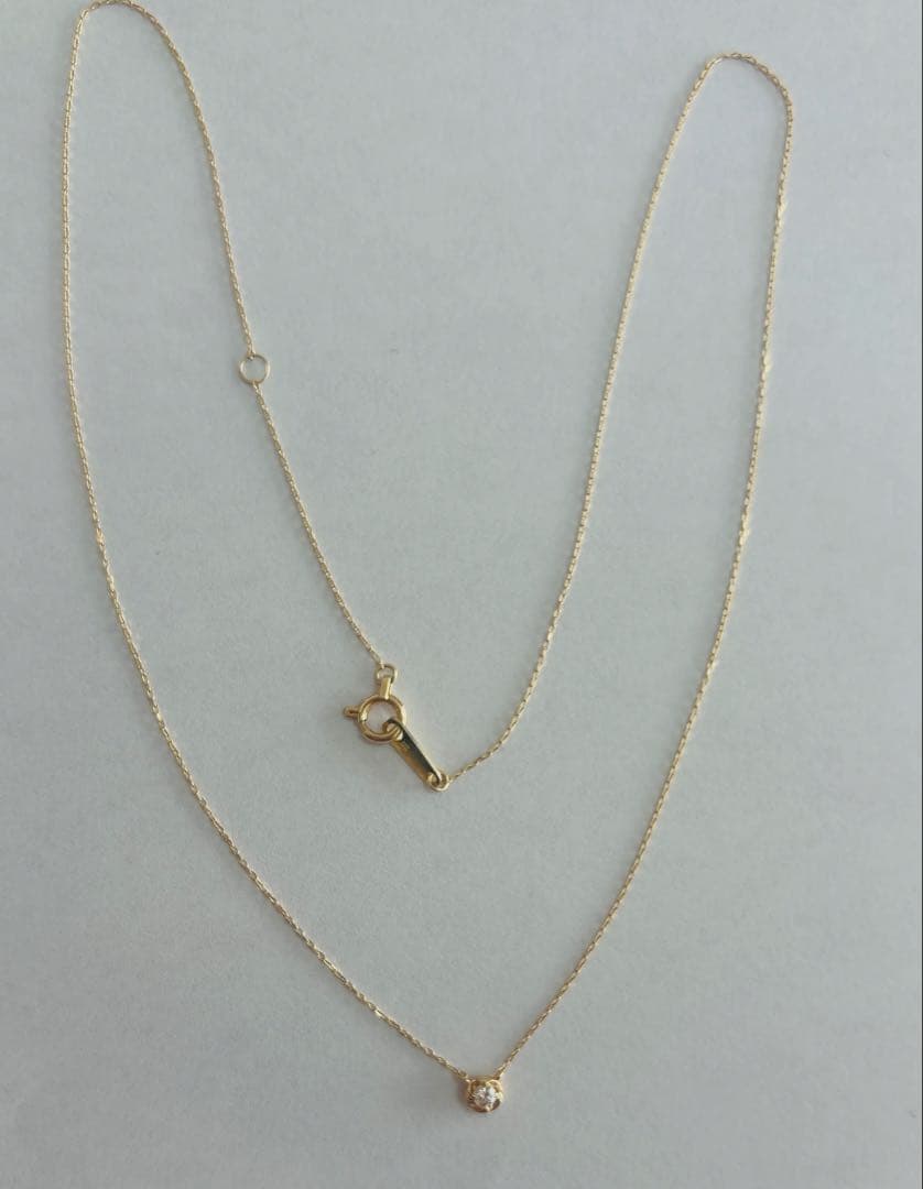 モナトリエ　k10ダイヤモンドネックレス バリー 0.04ct