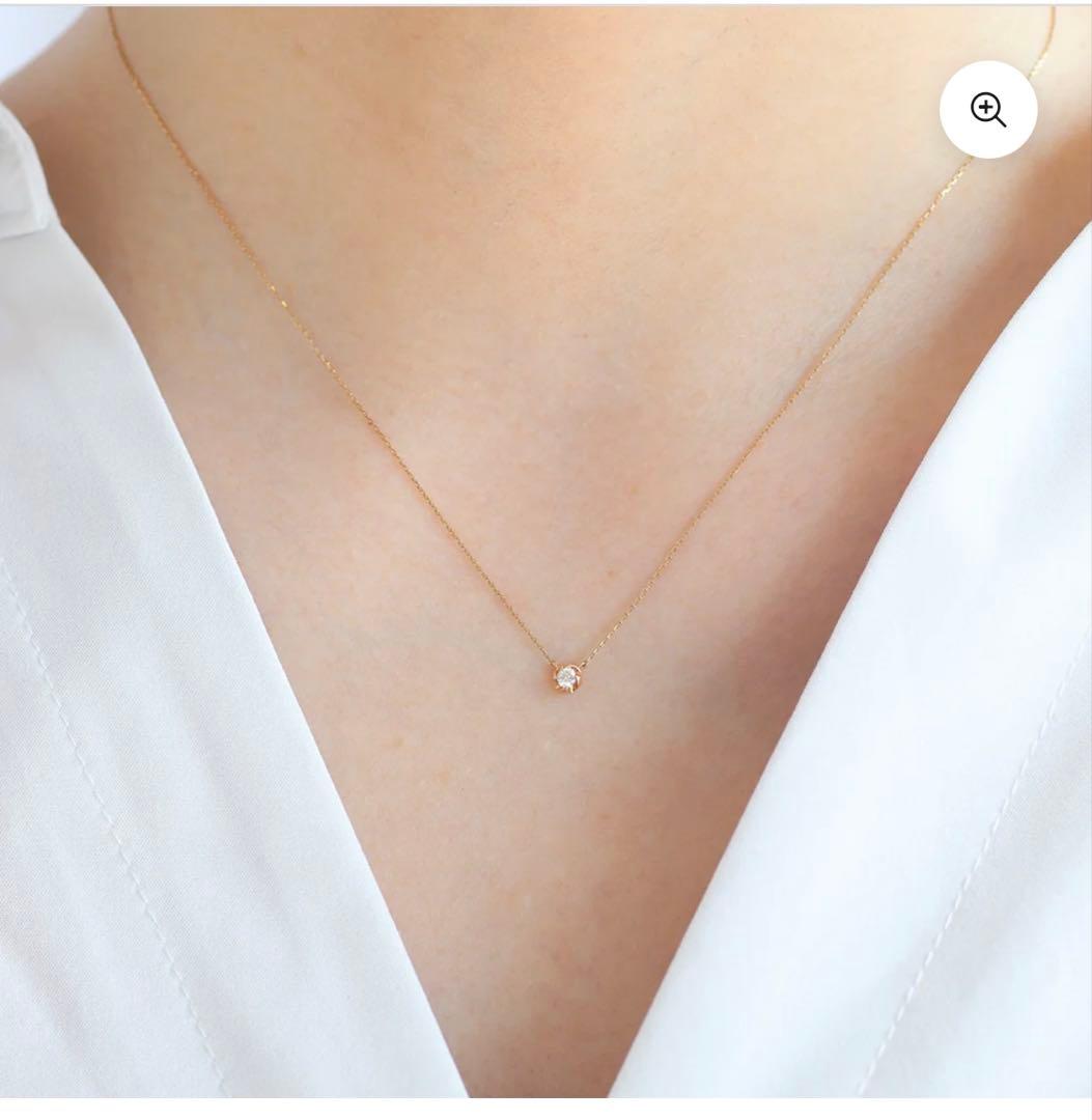 モナトリエ　k10ダイヤモンドネックレス バリー 0.04ct