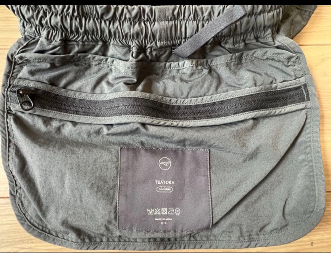 Teatora ウォレットパンツ パッカブル グレー サイズ2