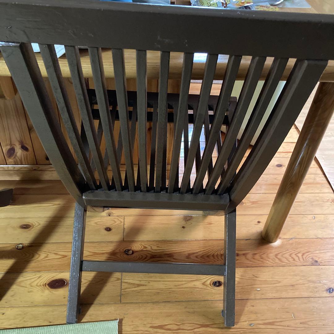 折りたたみウッドチェアー２脚セット