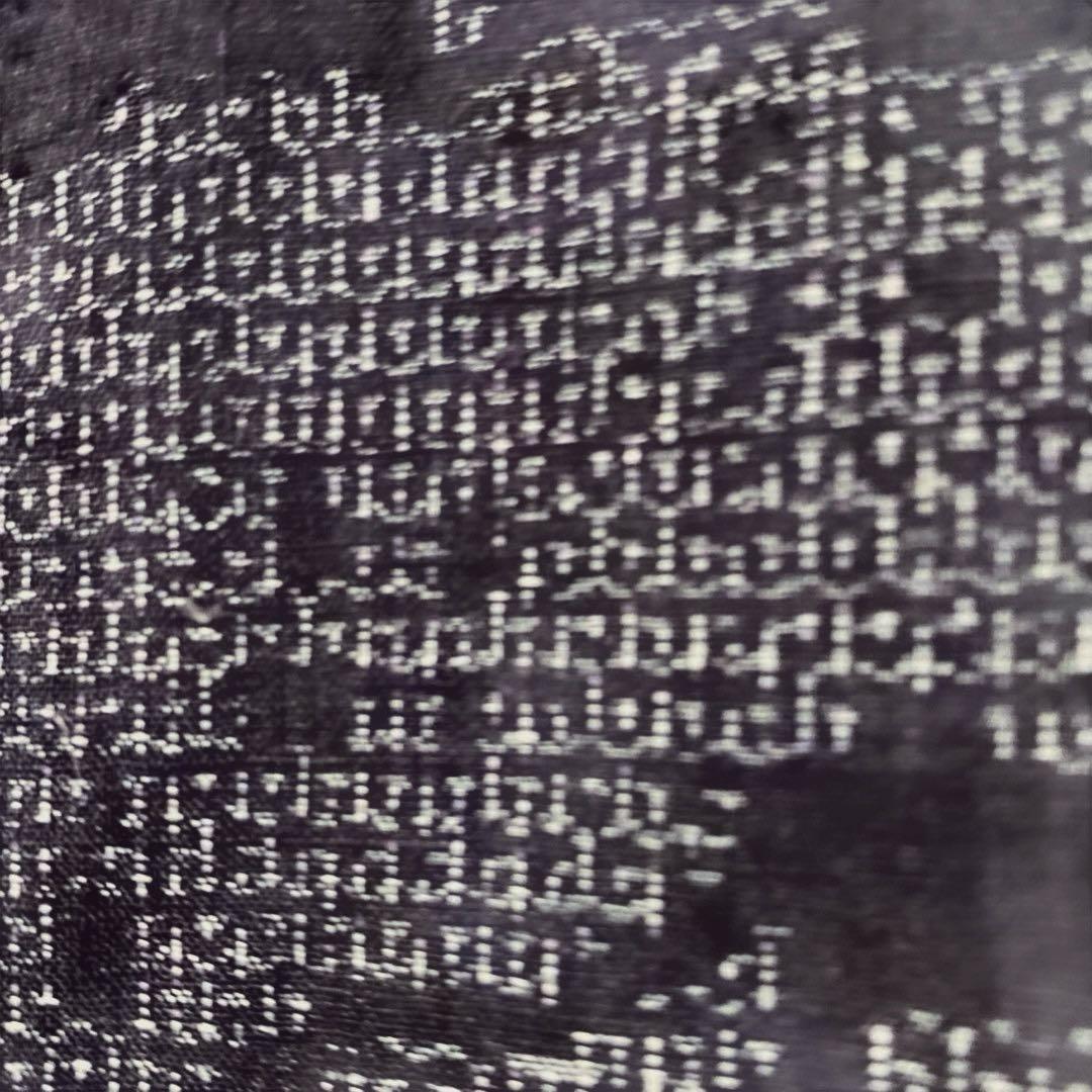 値下げ　本場　結城紬　縦横真綿　100山亀甲