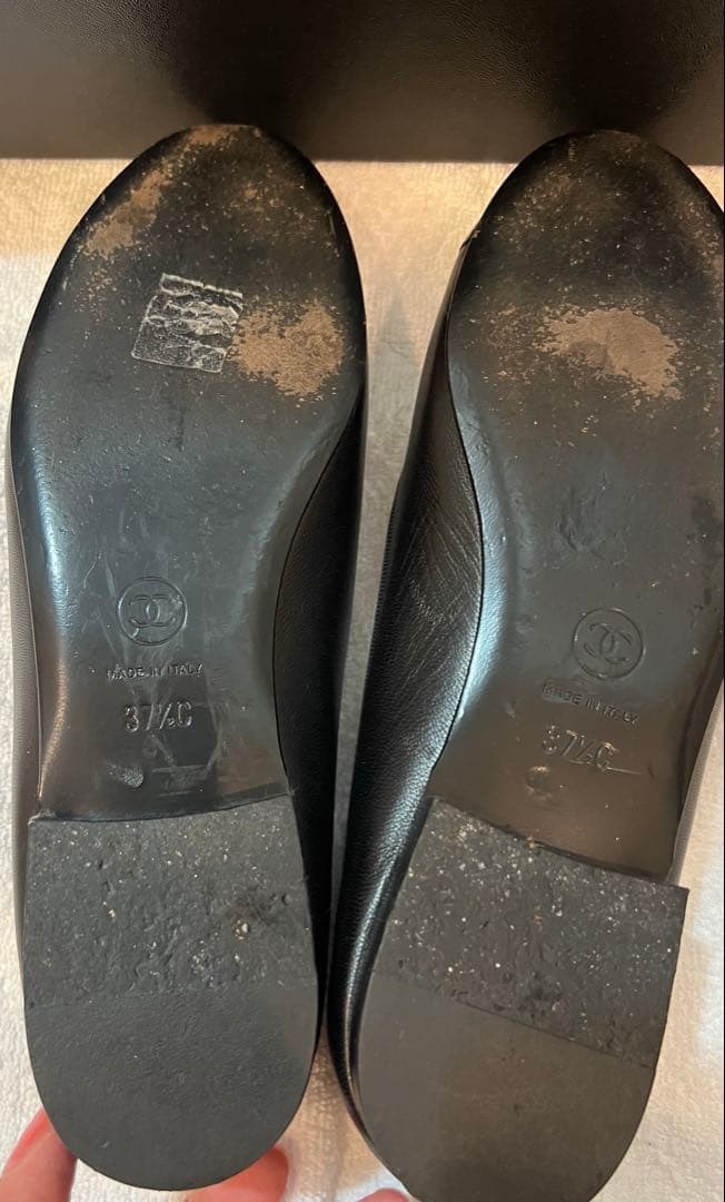 お値下げ中‼️シャネル CHANEL バレリーナ ブラック37.5