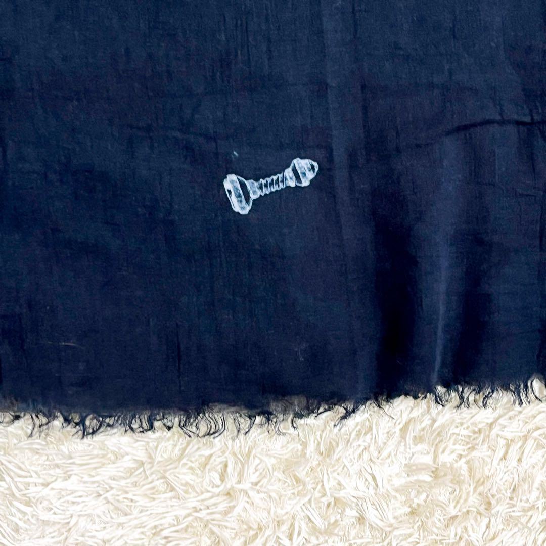 yohji yamamoto スカーフ 大判 柄 ストール