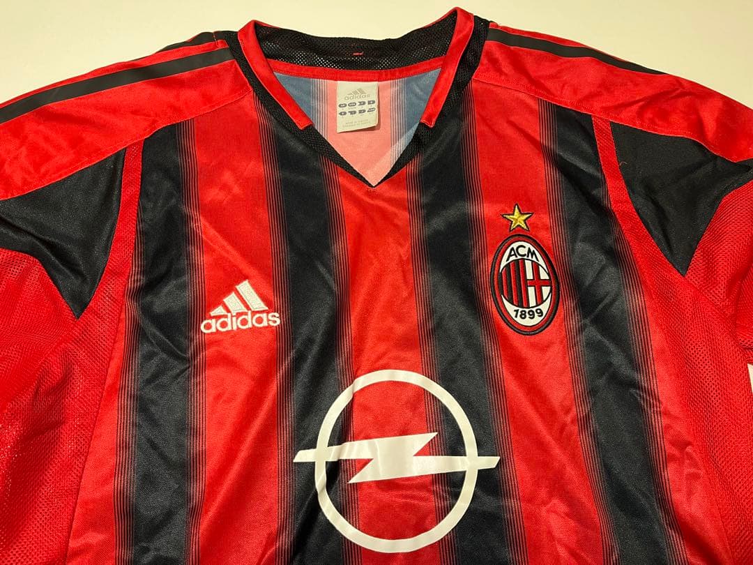 adidas (アディダス) AC Milan 04-05 長袖シャツ Mサイズ