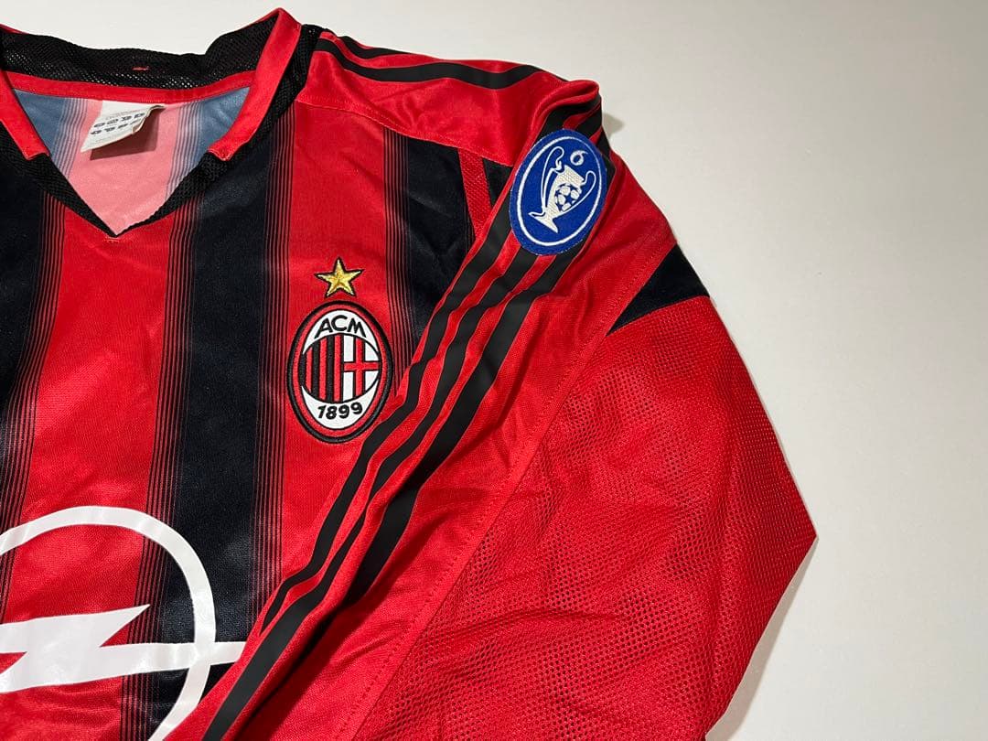 adidas (アディダス) AC Milan 04-05 長袖シャツ Mサイズ