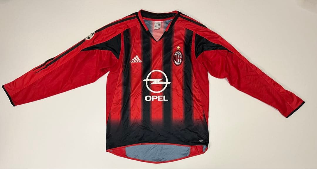 adidas (アディダス) AC Milan 04-05 長袖シャツ Mサイズ