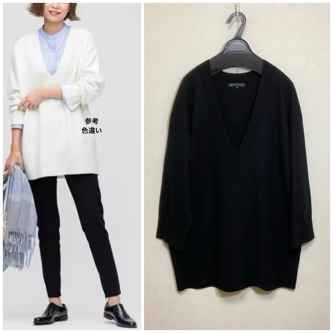 大きいサイズ 23区 ボイルドウール深V ニット(自由区ICBクミキョク)