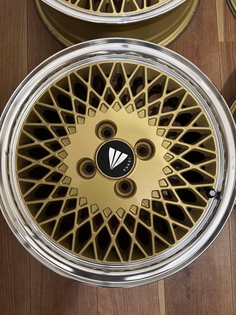 ゴールド メッシュデザイン ホイール 4本セット