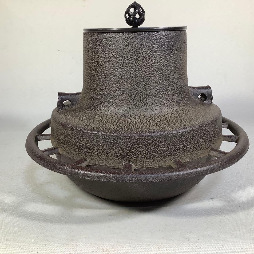 車軸釜　釜師　菊池政光　茶道具　送料無料