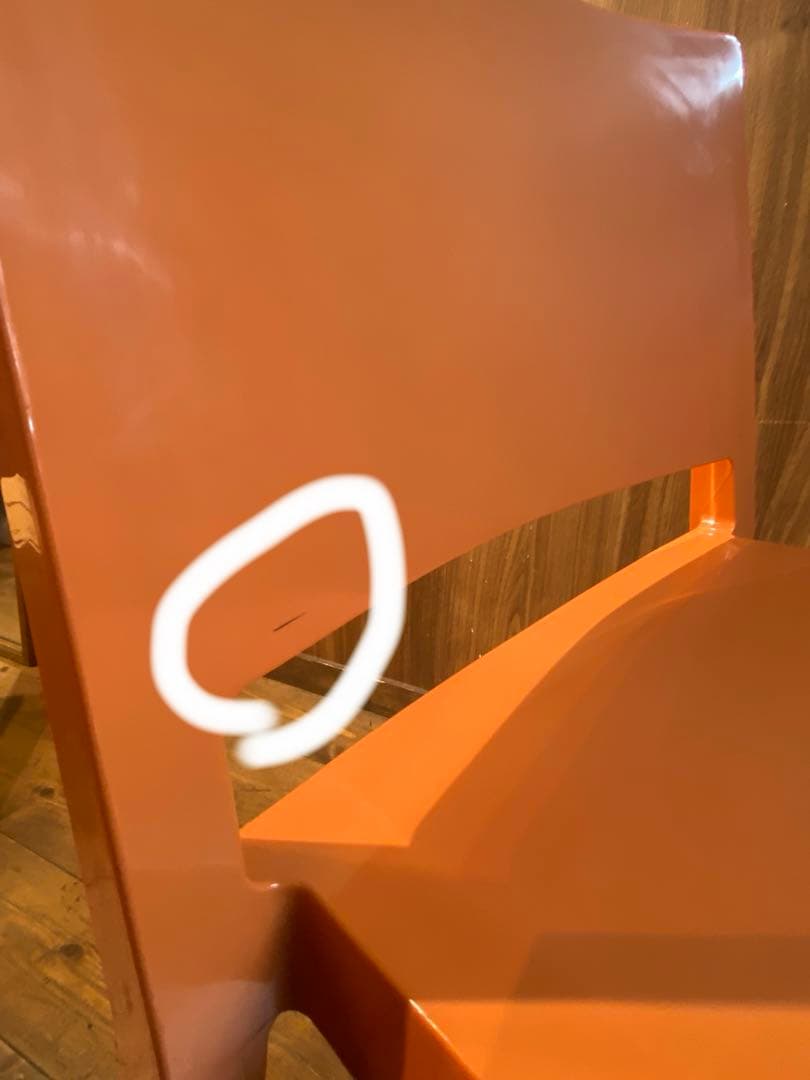 lizz リズ　ダイニングチェア　チェア　オレンジ　kartel イタリア製