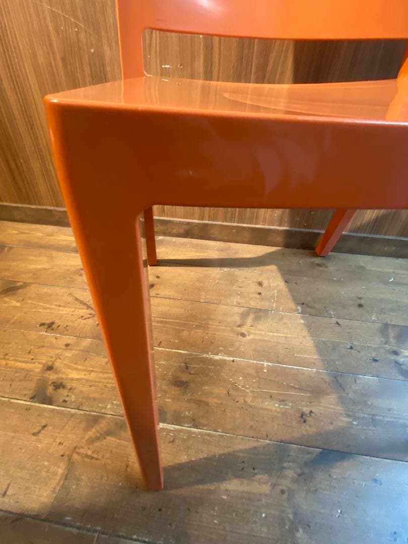lizz リズ　ダイニングチェア　チェア　オレンジ　kartel イタリア製
