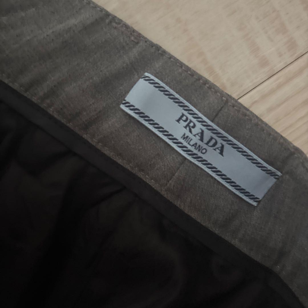 パンツ Prada gray wide trousers