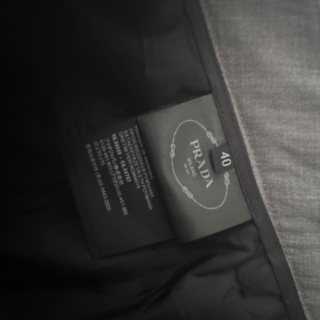 パンツ Prada gray wide trousers