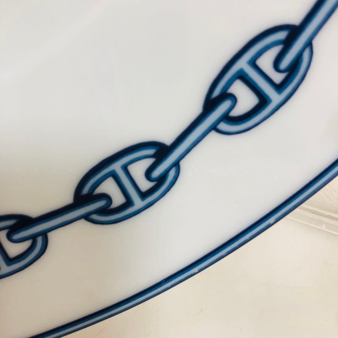 HERMES エルメス　ラウンドプレート　シェーヌダンクル 27cm ①