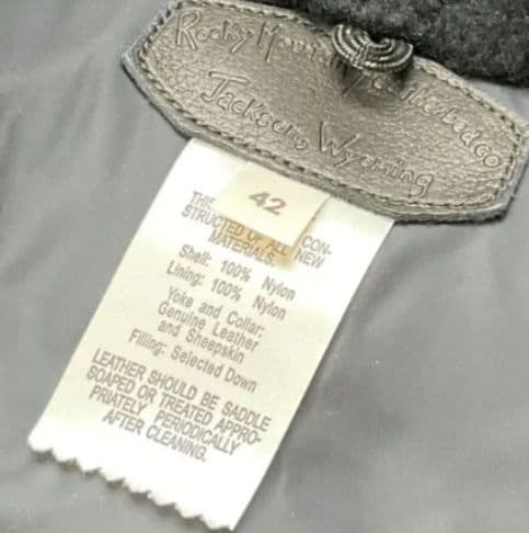 ロッキーマウンテン　ダウンベスト　42　ブラック　ボア付　定価8万 希少サイズ