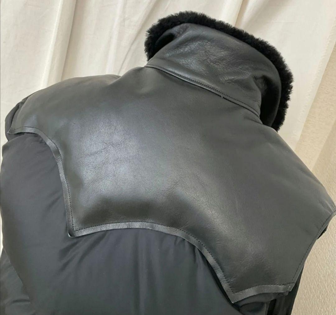 ロッキーマウンテン　ダウンベスト　42　ブラック　ボア付　定価8万 希少サイズ