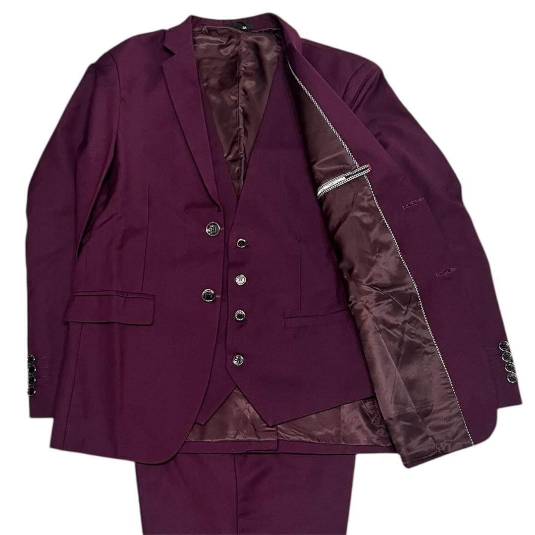 新品　スリーピース　スーツ　XL