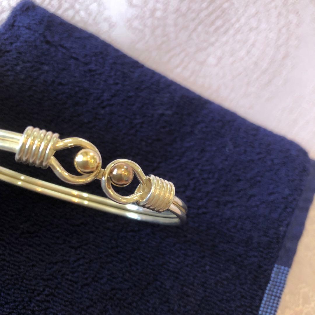 ティファニー ダブルフック バングル 925×750 シルバー　ブレスレット