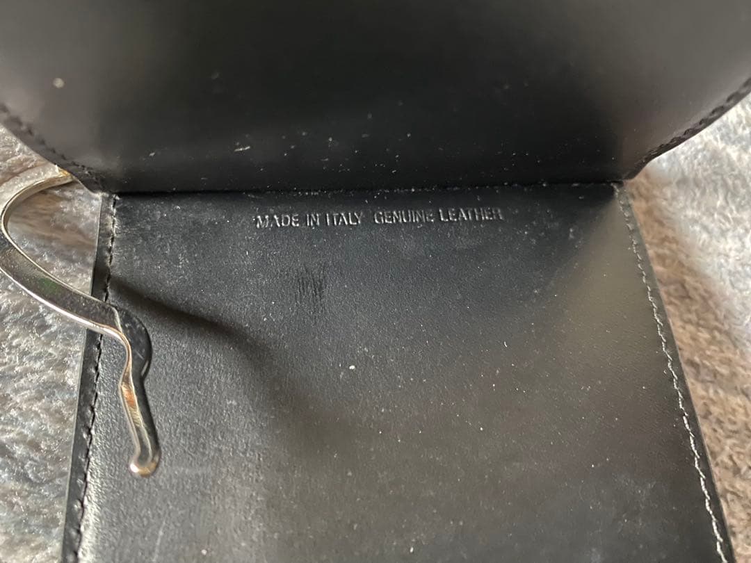 Maison Margiela ブラック マネークリップ 小銭入れ付き