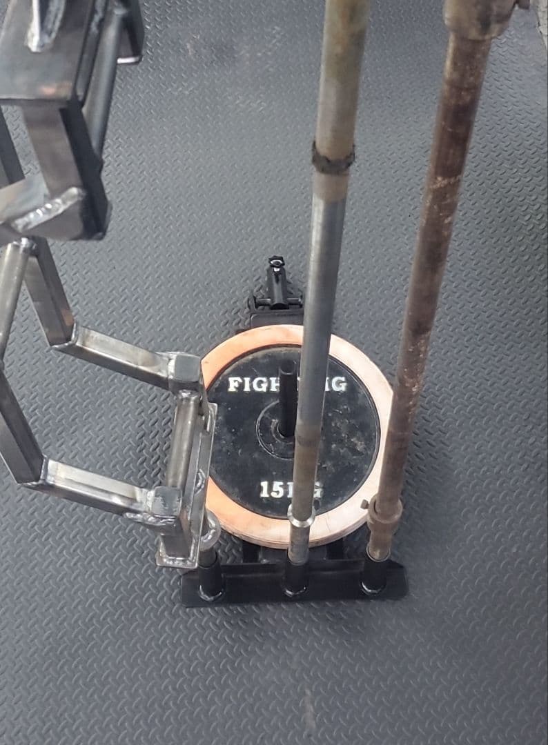 Tバーロウトレーニングプレートサポート+ストレートバーサポート28mmプレート