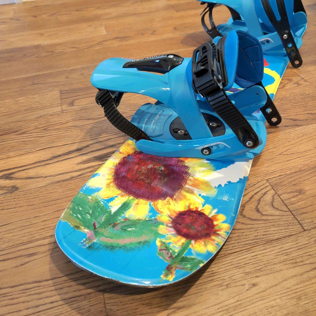 キッズ用 スノーボード100cm バインディングセット