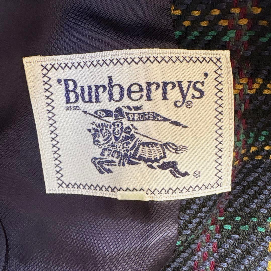 【美品】Burberrys ツイードジャケット ウールシルク 9 ヴィンテージ