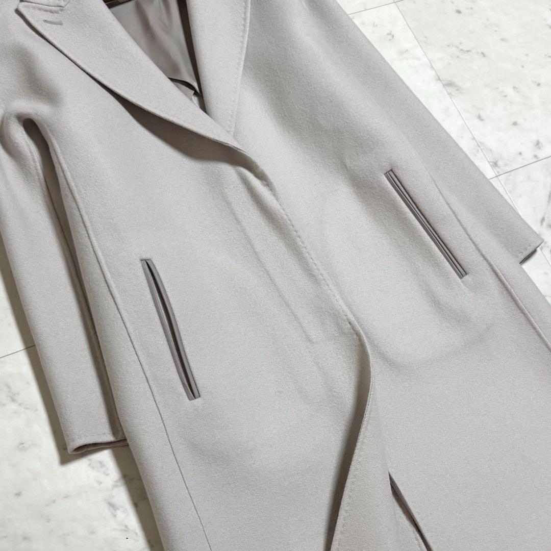 美品 ebure ヘビーメルトン チェスター ロングコート 36 着丈123㎝