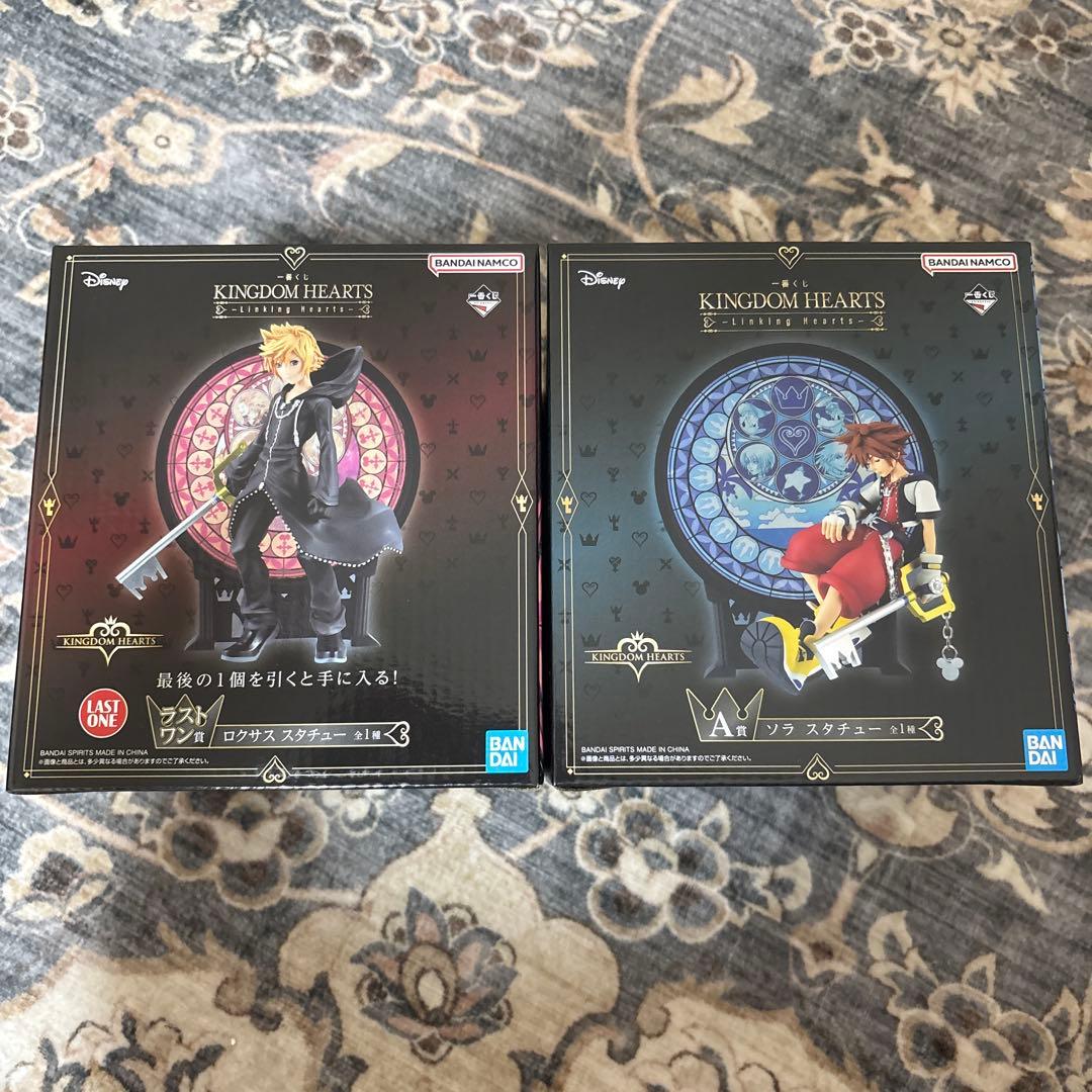 一番くじ　キングダムハーツ　ソラ　ロクサス　フィギュア　2点セット
