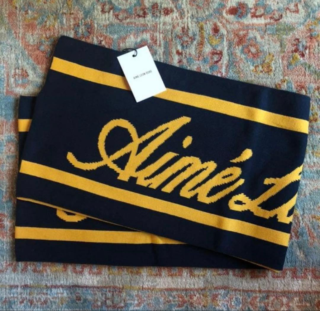 AIME LEON DORE logo scarf マフラー