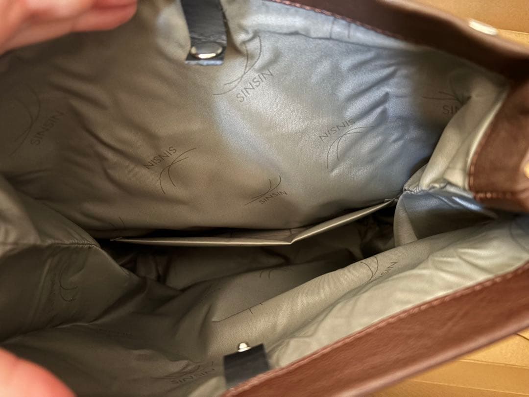 新進工房 パン屋の紙袋風バッグ マルシェ　チョコ