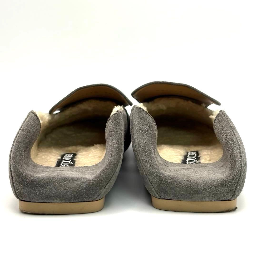 【美品】セルジオロッシ　ロゴプレート　2way ムートン　バブーシュ