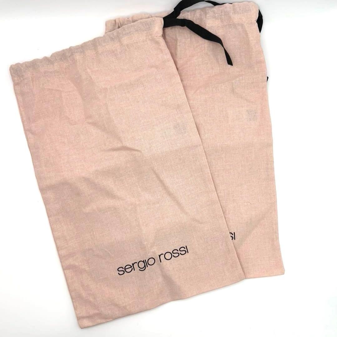 【美品】セルジオロッシ　ロゴプレート　2way ムートン　バブーシュ