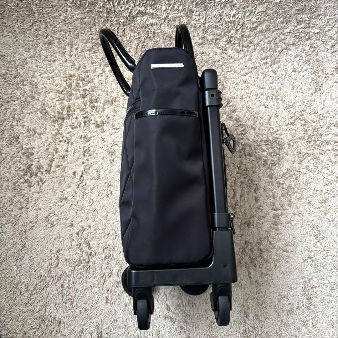 いつき SWANY キャリーバッグ 4輪ストッパー キルティング 黒