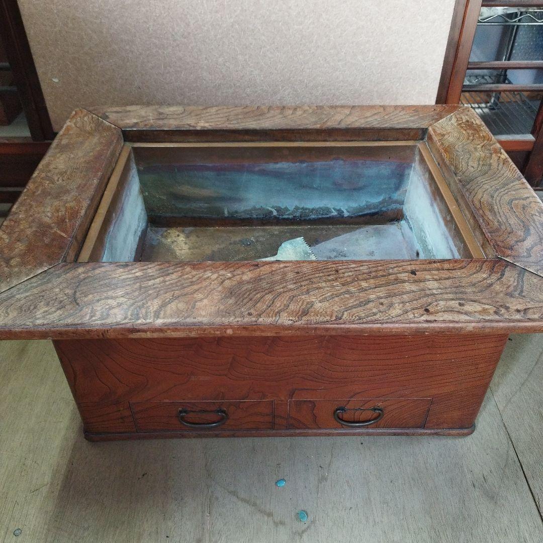 囲炉裏　火鉢　アンティーク　古民具　古民家　レトロ