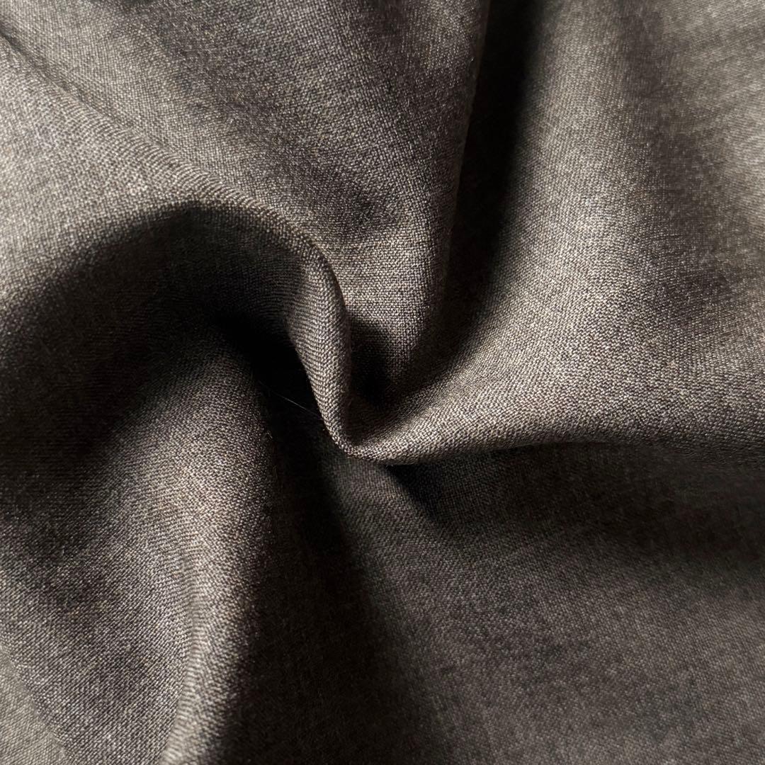 90s ワイドストレート 2タック スラックス \"ダークブラウン\" W32